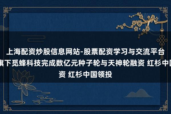 上海配资炒股信息网站-股票配资学习与交流平台 智元旗下觅蜂科技完成数亿元种子轮与天神轮融资 红杉中国领投