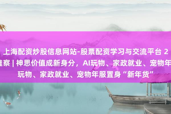 上海配资炒股信息网站-股票配资学习与交流平台 2026年货耗尽不雅察 | 神思价值成新身分，AI玩物、家政就业、宠物年服置身“新年货”