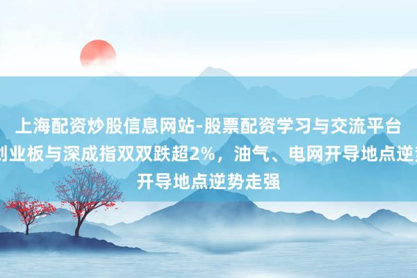 上海配资炒股信息网站-股票配资学习与交流平台 午报创业板与深成指双双跌超2%，油气、电网开导地点逆势走强