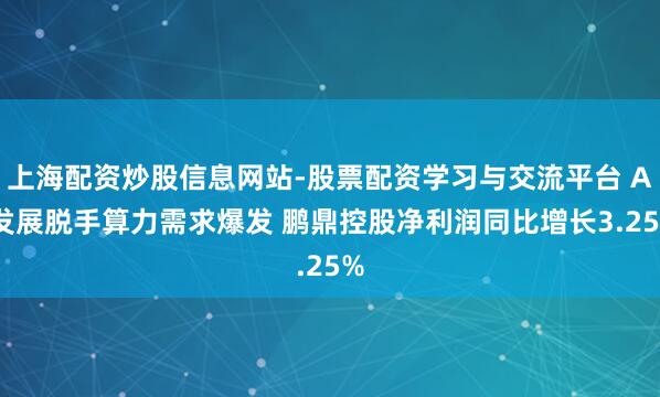 上海配资炒股信息网站-股票配资学习与交流平台 AI发展脱手算力需求爆发 鹏鼎控股净利润同比增长3.25%